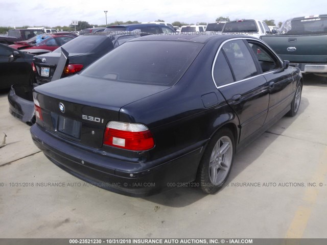 WBADT63411CF01635 - 2001 BMW 530 I AUTOMATIC BLUE photo 4