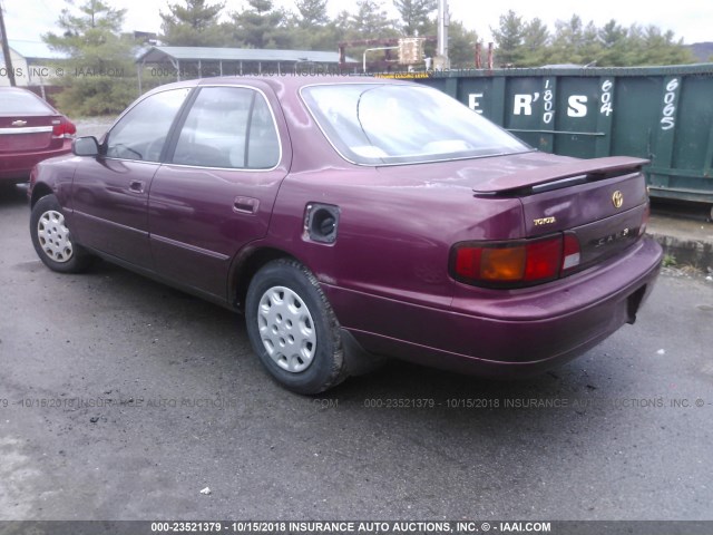 4T1BG12K3TU715159 - 1996 TOYOTA CAMRY DX/LE/XLE BURGUNDY photo 3