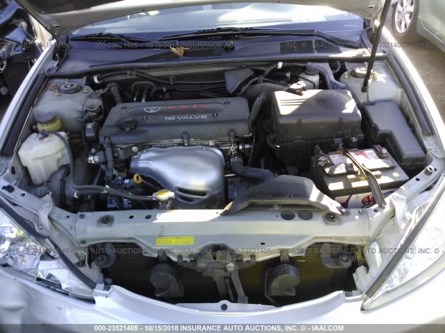 4T1BE32K04U370868 - 2004 TOYOTA CAMRY LE/XLE/SE SILVER photo 10