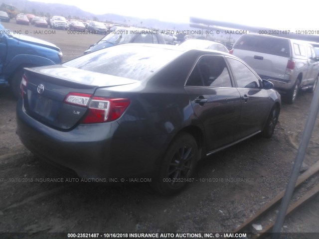 4T4BF1FK7CR177312 - 2012 TOYOTA CAMRY SE/LE/XLE GRAY photo 4