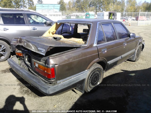 JHMAD7452FC022708 - 1985 HONDA ACCORD SEI 1.8 BROWN photo 4