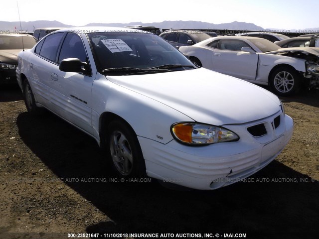 1G2NE52EXXC565396 - 1999 PONTIAC GRAND AM SE WHITE photo 1