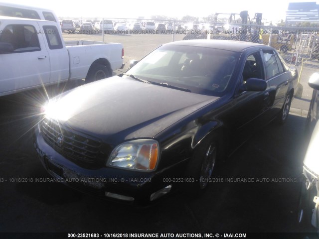 1G6KF5797YU324997 - 2000 CADILLAC DEVILLE DTS BLACK photo 2