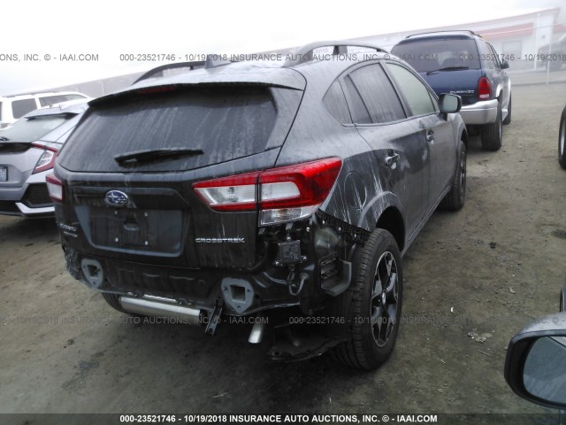 JF2GTADC7JH342355 - 2018 SUBARU CROSSTREK PREMIUM GRAY photo 4