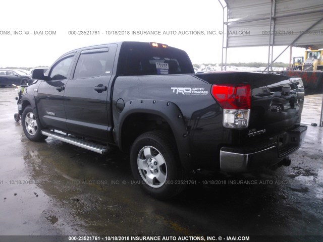 5TFEY5F19CX117471 - 2012 TOYOTA TUNDRA CREWMAX SR5 BLACK photo 3