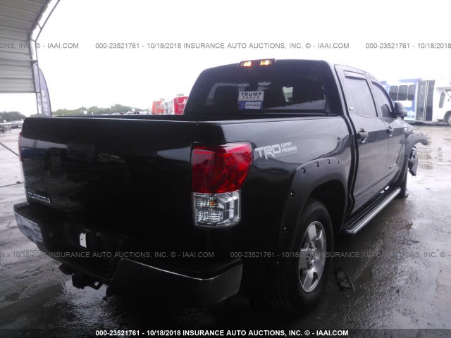 5TFEY5F19CX117471 - 2012 TOYOTA TUNDRA CREWMAX SR5 BLACK photo 4