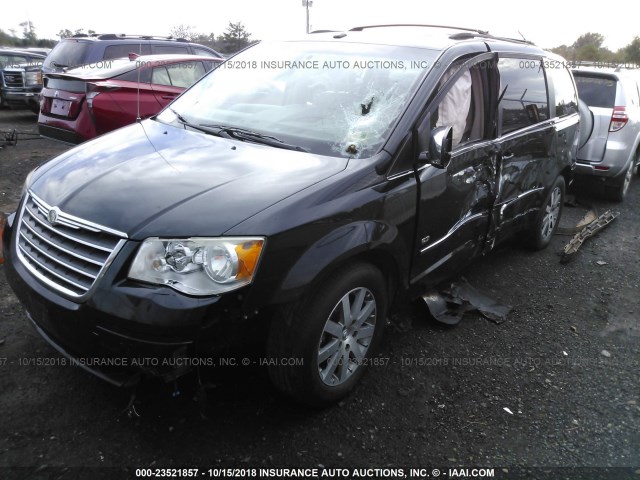 2A8HR54119R676073 - 2009 CHRYSLER TOWN & COUNTRY TOURING BLACK photo 2