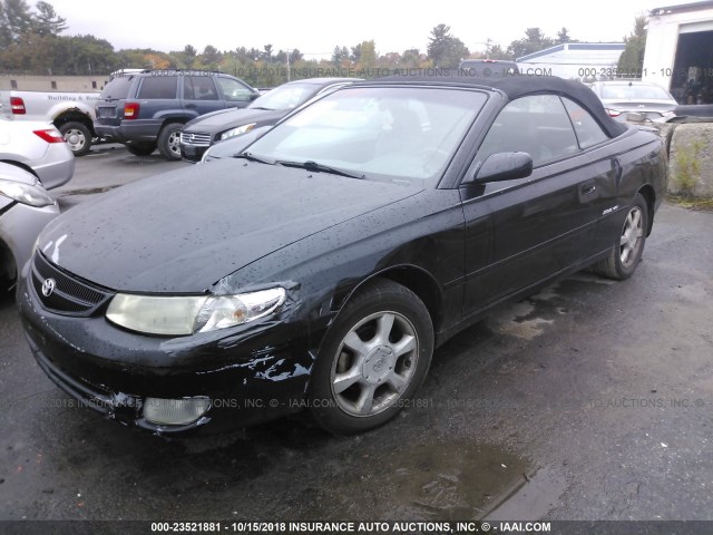 2T1FF28PX1C506108 - 2001 TOYOTA CAMRY SOLARA SE/SLE შავი ფოტო 2