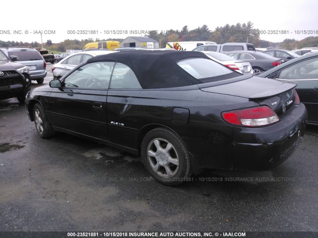 2T1FF28PX1C506108 - 2001 TOYOTA CAMRY SOLARA SE/SLE BLACK photo 3