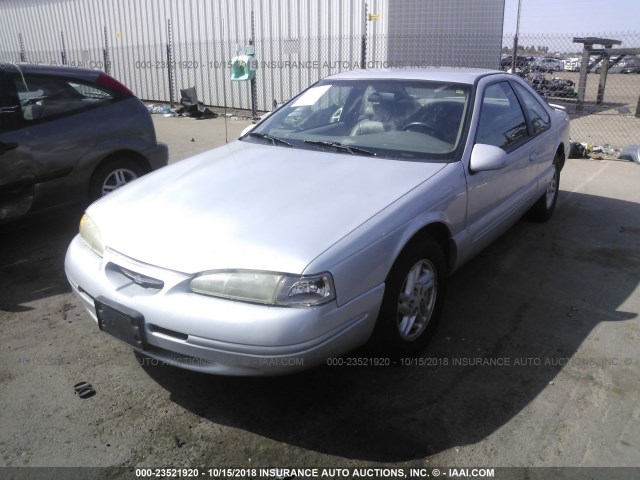 1FALP6245VH119432 - 1997 FORD THUNDERBIRD LX SILVER photo 2