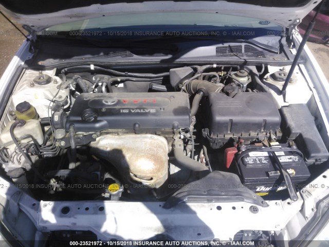4T1BE30K82U006715 - 2002 TOYOTA CAMRY LE/XLE/SE WHITE photo 10