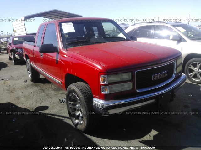 2GTEK19R6T1501748 - 1996 GMC SIERRA K1500 RED photo 1