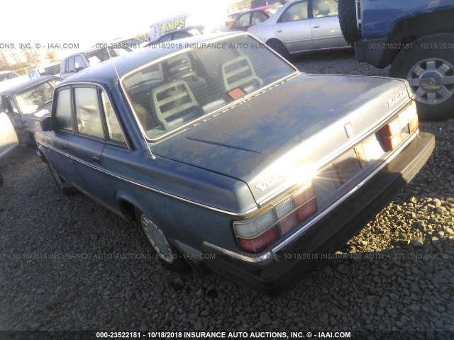 YV1AA8845L1405996 - 1990 VOLVO 240 DL BLUE photo 3