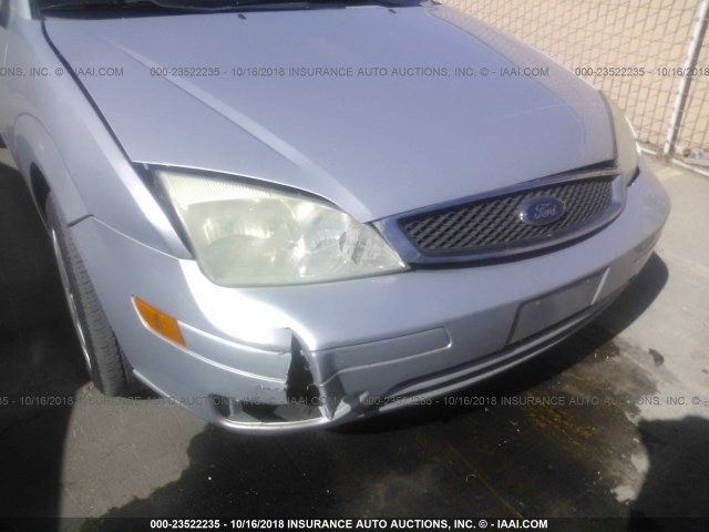 1FAFP31N07W133940 - 2007 FORD FOCUS ZX3/S/SE/SES SILVER photo 6