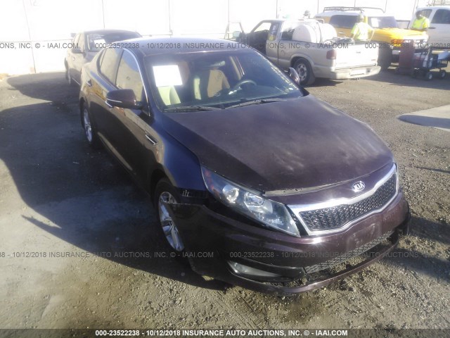 5XXGM4A79DG121460 - 2013 KIA OPTIMA LX PURPLE photo 1