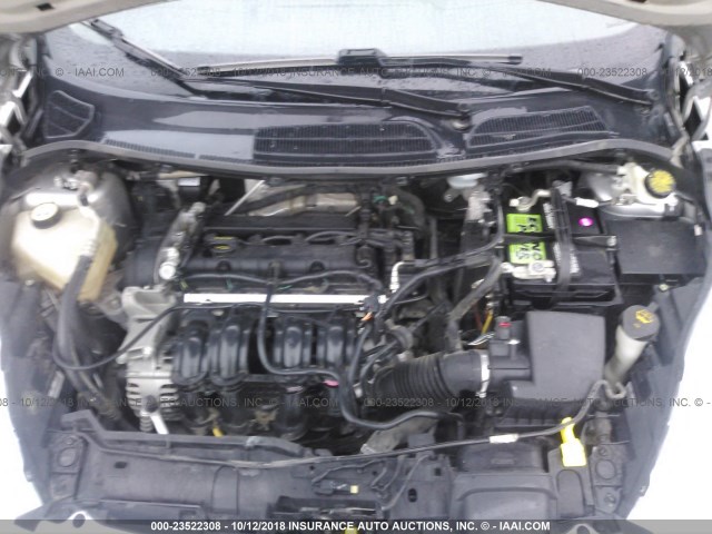 3FADP4BJ3DM185096 - 2013 FORD FIESTA SE ვერცხლისფერი ფოტო 10