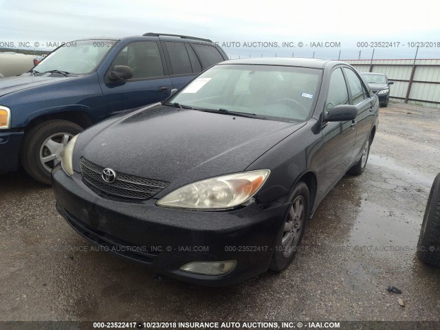 4T1BE32K33U182568 - 2003 TOYOTA CAMRY LE/XLE/SE BLACK photo 2