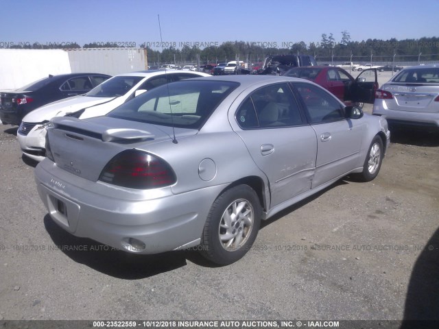 1G2NF52E64M591660 - 2004 PONTIAC GRAND AM SE1 SILVER photo 4