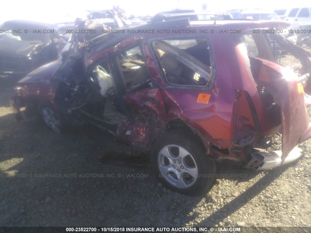 JF1SG65693H746950 - 2003 SUBARU FORESTER 2.5XS წითელი ფოტო 3