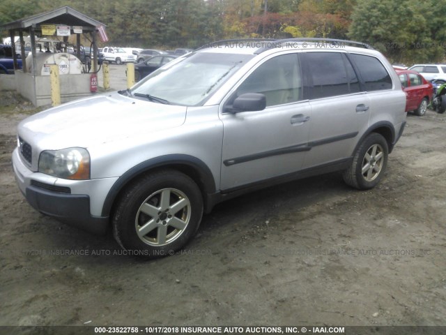 YV1CM59HX31001625 - 2003 VOLVO XC90 SILVER photo 2