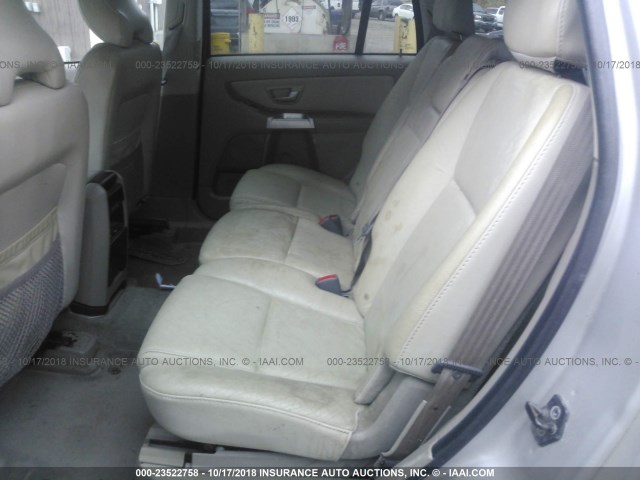 YV1CM59HX31001625 - 2003 VOLVO XC90 SILVER photo 8