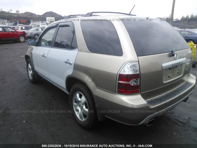 2HNYD18774H551441 - 2004 ACURA MDX TOURING GOLD photo 3