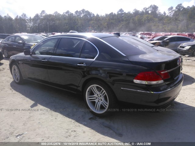 WBAHN03556DD98173 - 2006 BMW 760 LI BLACK photo 3