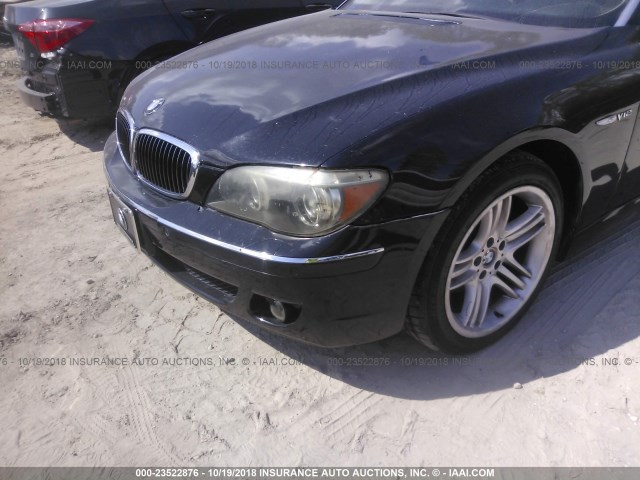 WBAHN03556DD98173 - 2006 BMW 760 LI BLACK photo 6