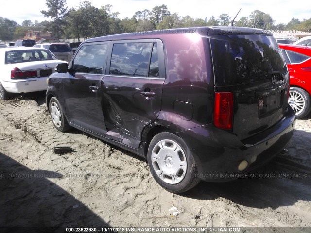 JTLKE50E891070568 - 2009 TOYOTA SCION XB Bənövşəyi foto 3