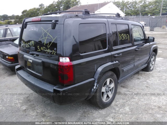 1J8HG48K08C149930 - 2008 JEEP COMMANDER SPORT BLACK photo 4