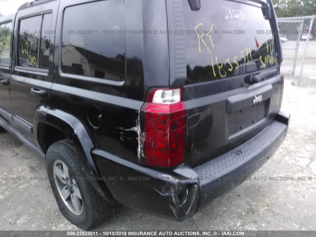 1J8HG48K08C149930 - 2008 JEEP COMMANDER SPORT შავი ფოტო 6