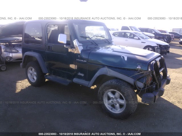 1J4FY29P8WP804345 - 1998 JEEP WRANGLER / TJ SE GREEN photo 1