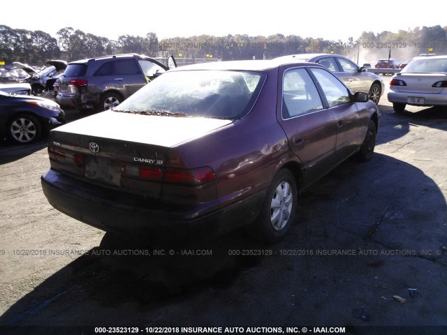 4T1BG22K7XU450984 - 1999 TOYOTA CAMRY CE/LE/XLE 勃艮第红 照片 4