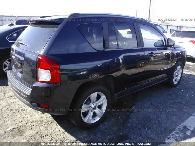 1J4NT1FB2BD176730 - 2011 JEEP COMPASS SPORT BLUE photo 4