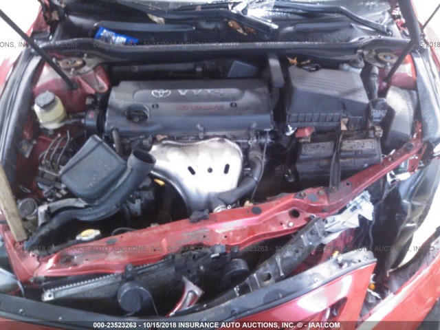 4T1BE46K79U345666 - 2009 TOYOTA CAMRY SE/LE/XLE RED photo 10