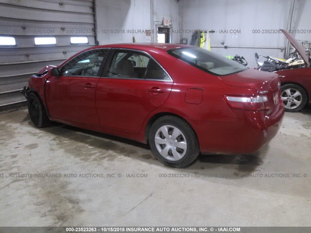 4T1BE46K79U345666 - 2009 TOYOTA CAMRY SE/LE/XLE RED photo 3