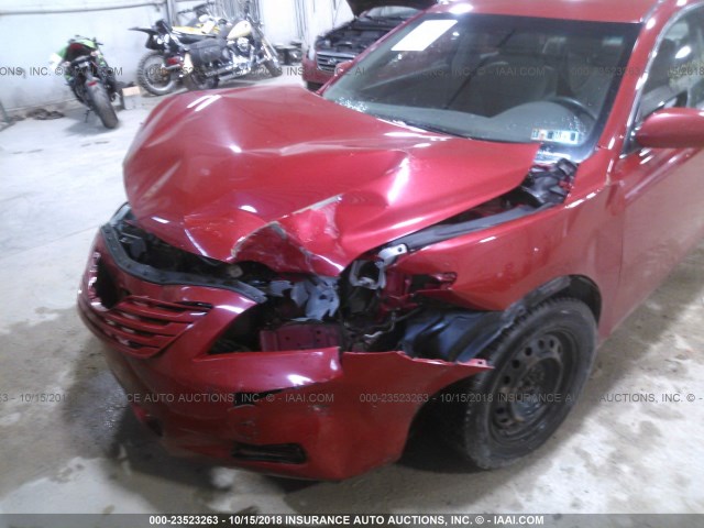 4T1BE46K79U345666 - 2009 TOYOTA CAMRY SE/LE/XLE RED photo 6