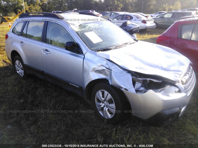 4S4BRCAC4D3256442 - 2013 SUBARU OUTBACK 2.5I SILVER photo 1