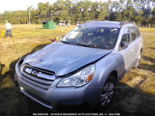 4S4BRCAC4D3256442 - 2013 SUBARU OUTBACK 2.5I SILVER photo 2