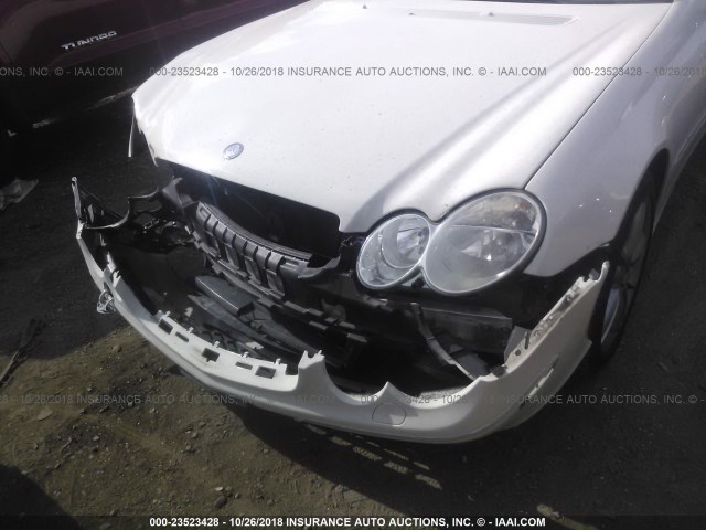 WDBTK56F98T098180 - 2008 MERCEDES-BENZ CLK 350 WHITE photo 6