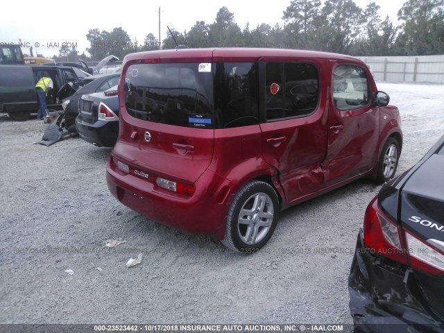 JN8AZ2KR1BT201235 - 2011 NISSAN CUBE S/SL/KROM RED photo 4