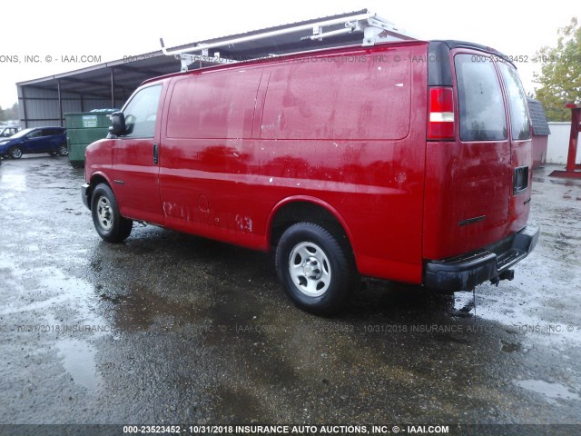 1GCFG25T931156783 - 2003 CHEVROLET EXPRESS G2500  RED photo 3