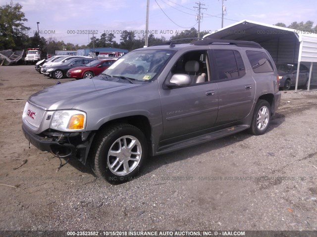 1GKET66M566110093 - 2006 GMC ENVOY DENALI XL GRAY photo 2