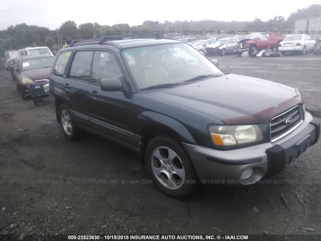 JF1SG65623G743832 - 2003 SUBARU FORESTER 2.5XS მწვანე ფოტო 1