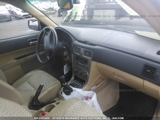 JF1SG65623G743832 - 2003 SUBARU FORESTER 2.5XS მწვანე ფოტო 5