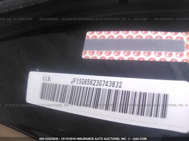 JF1SG65623G743832 - 2003 SUBARU FORESTER 2.5XS მწვანე ფოტო 9