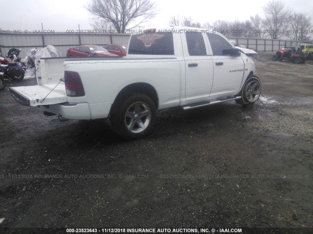 1C6RD6FT3CS281713 - 2012 DODGE RAM 1500 ST WHITE photo 4