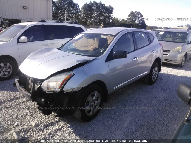 JN8AS5MT2BW170722 - 2011 NISSAN ROGUE S/SV/KROM SILVER photo 2