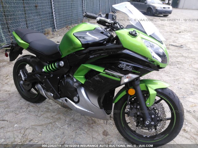 JKAEXEE19GDA22014 - 2016 KAWASAKI EX650 E GREEN photo 1