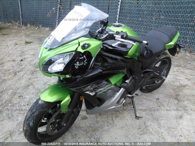 JKAEXEE19GDA22014 - 2016 KAWASAKI EX650 E GREEN photo 2